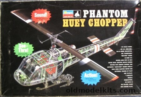 Monogram 1/24 Phantom Huey UH-1B Chopper Motorized with Sound, PA226 plastic model kit